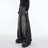 Hearujoy Men's Baggy Jeans Trend Streetwear Personality Original Niche Design Wide Leg Denim Pants Vintage Man Jean Trousers 24X1714